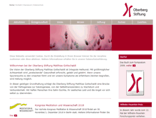 Tablet Screenshot of oberberg-stiftung.de